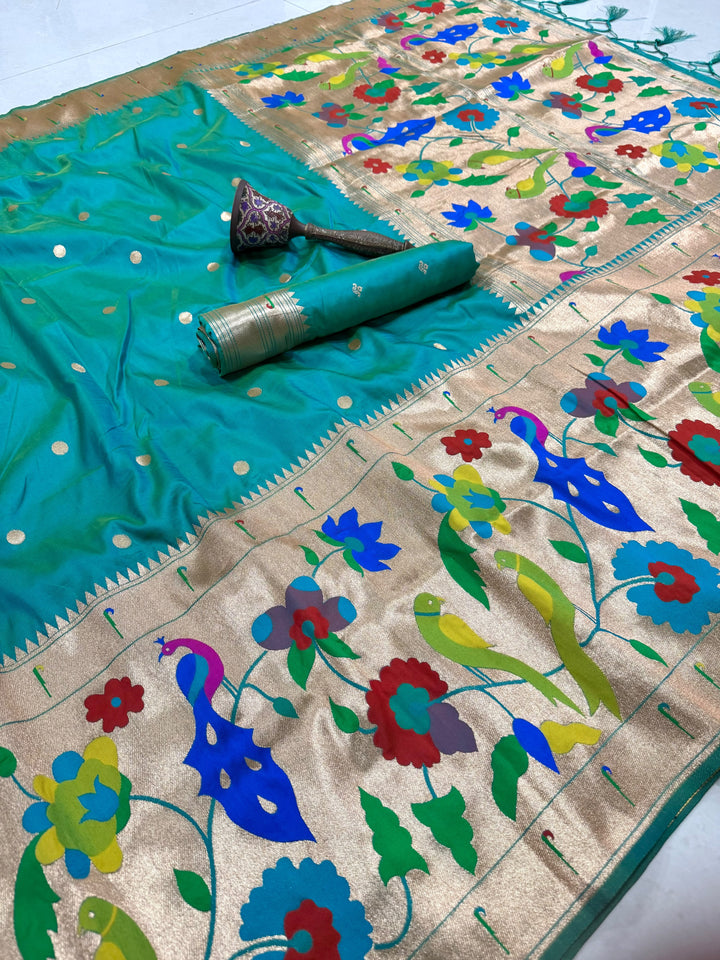 Shahi Kanjivaram Paithani Silk Saree