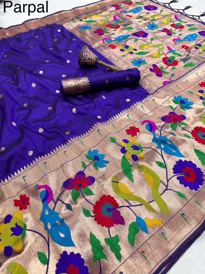 Shahi Kanjivaram Paithani Silk Saree