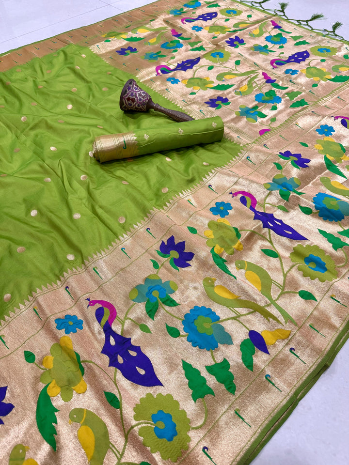 Shahi Kanjivaram Paithani Silk Saree