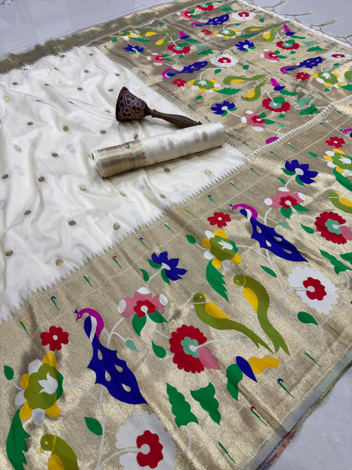 Shahi Kanjivaram Paithani Silk Saree