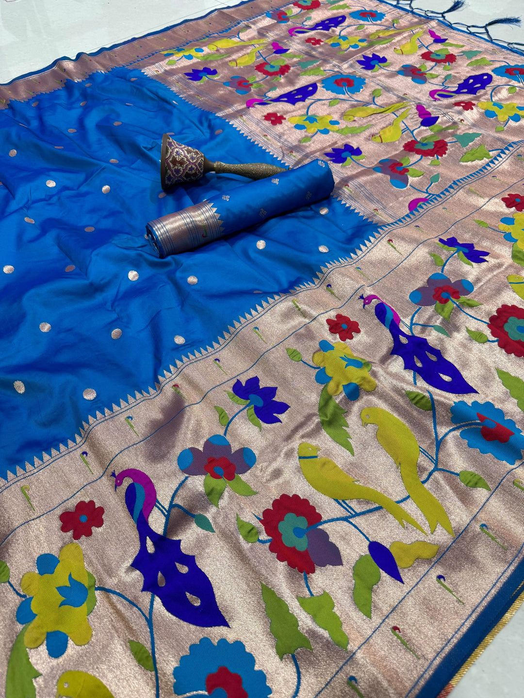 Shahi Kanjivaram Paithani Silk Saree