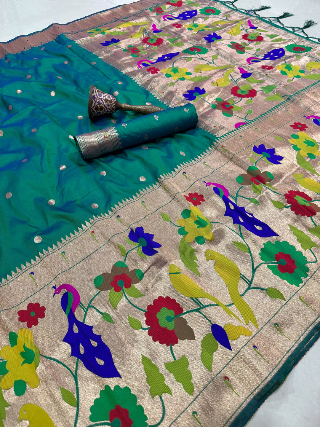 Shahi Kanjivaram Paithani Silk Saree
