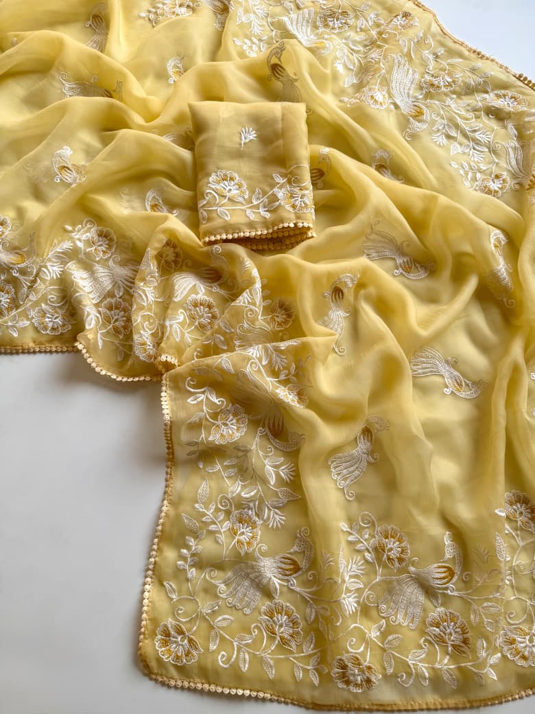 Divine Illumination Chinnon Silk Saree