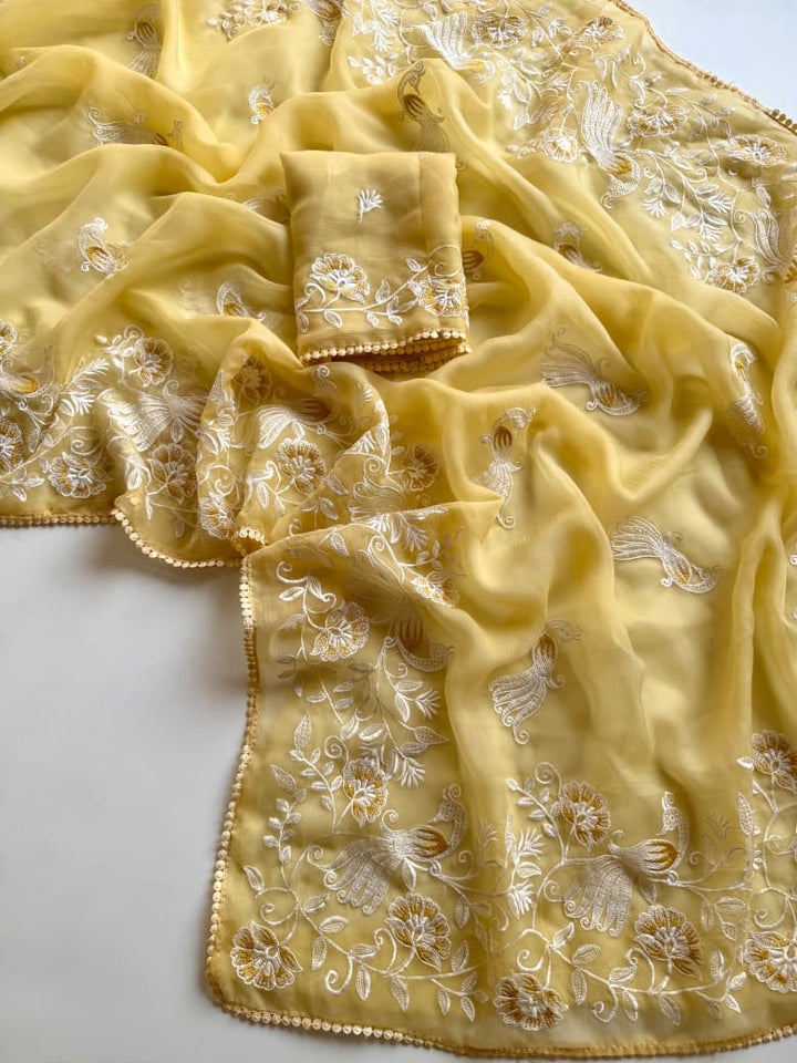 Divine Illumination Chinnon Silk Saree