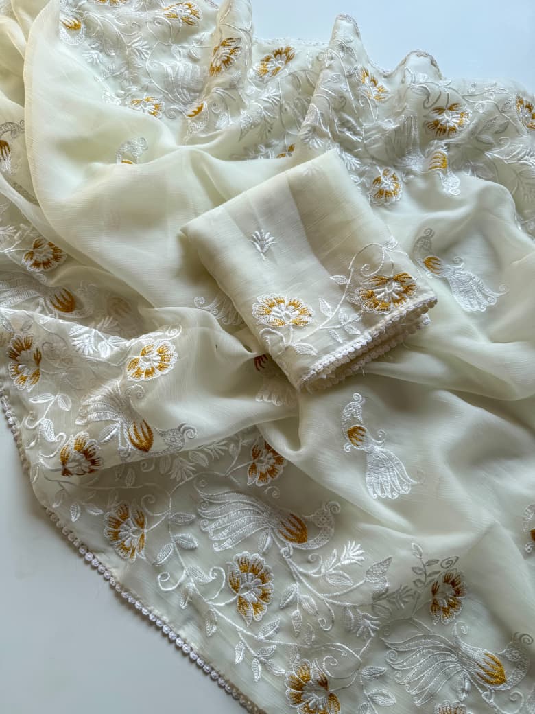 Divine Illumination Chinnon Silk Saree