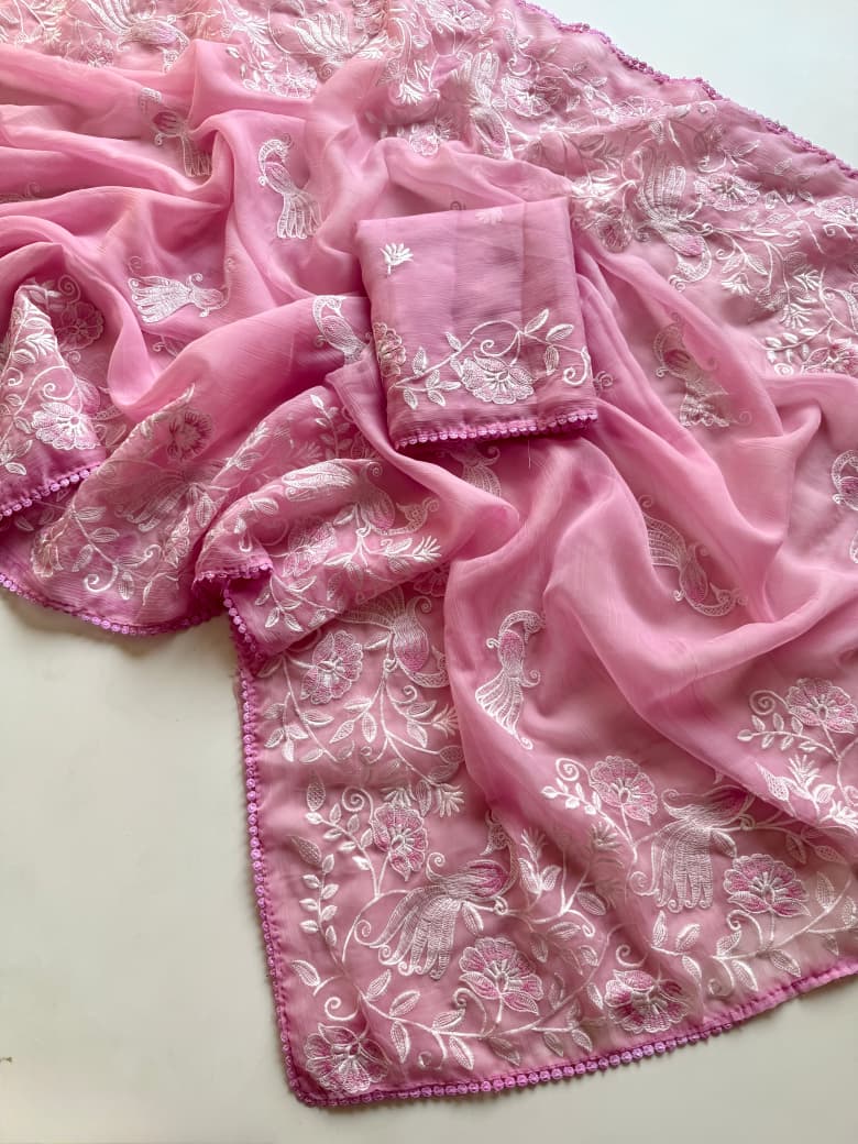 Divine Illumination Chinnon Silk Saree