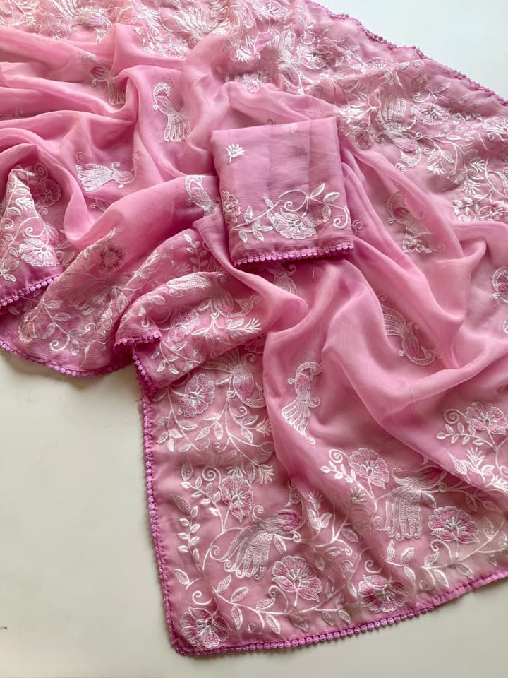 Divine Illumination Chinnon Silk Saree