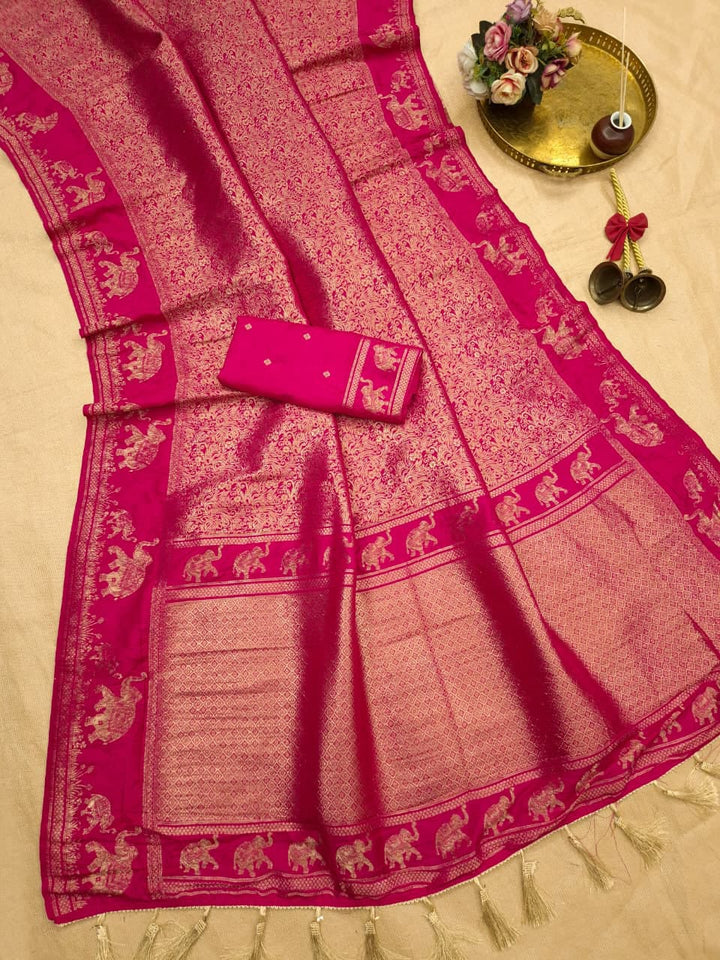 Peshwa Legacy Designer Banarasi Khadi Silk Saree