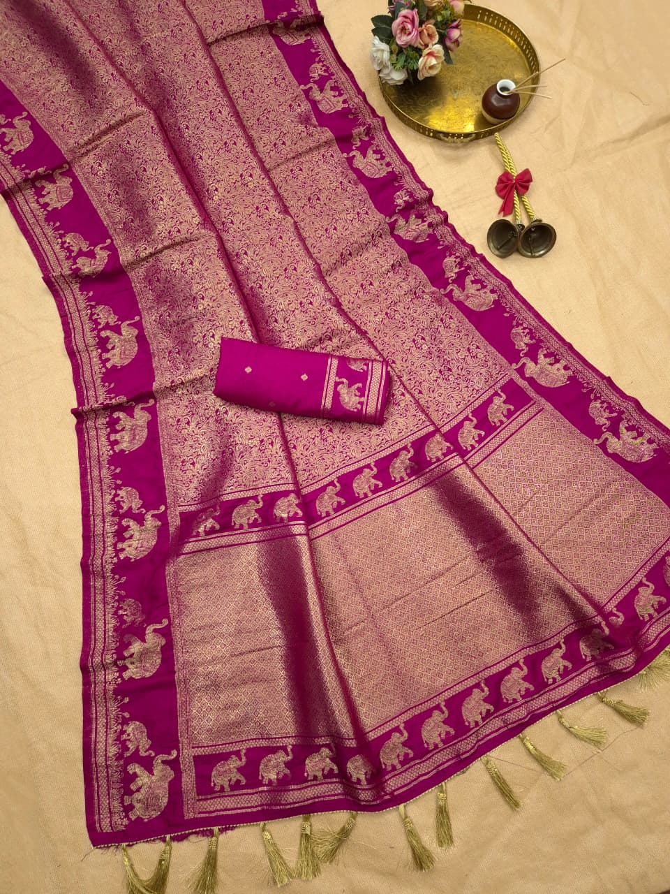 Peshwa Legacy Designer Banarasi Khadi Silk Saree