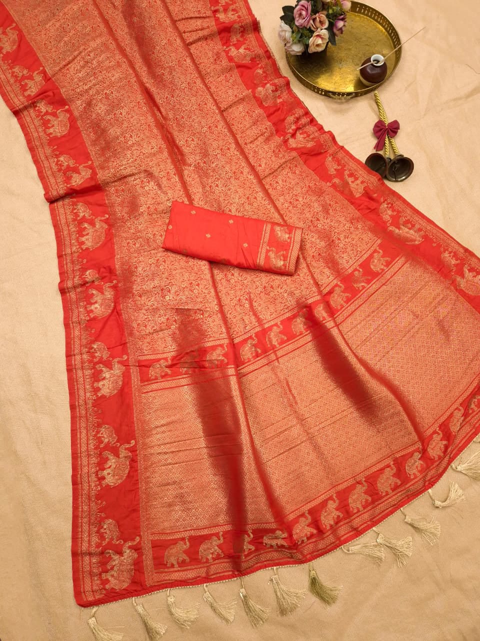 Peshwa Legacy Designer Banarasi Khadi Silk Saree