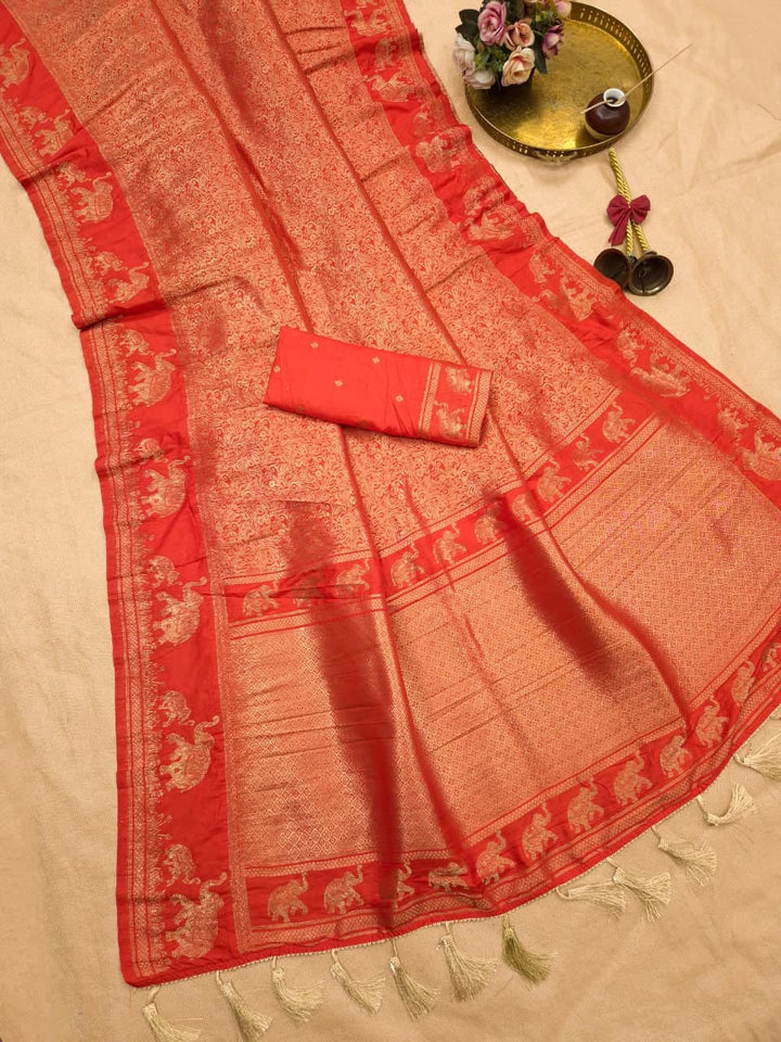 Peshwa Legacy Designer Banarasi Khadi Silk Saree