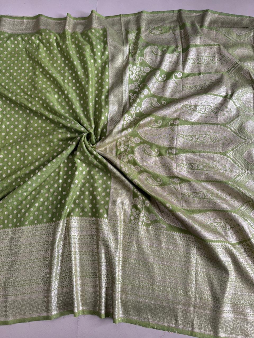 The Queen You Are Crepe Khaddi Silk Saree