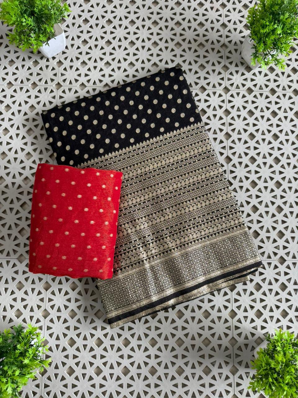 The Queen You Are Crepe Khaddi Silk Saree
