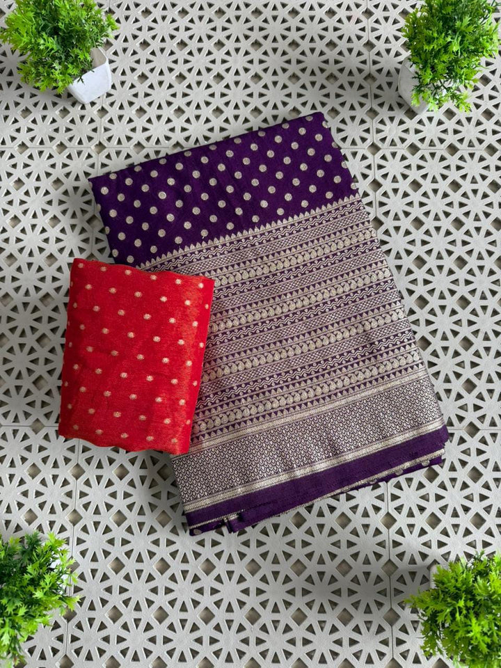 The Queen You Are Crepe Khaddi Silk Saree