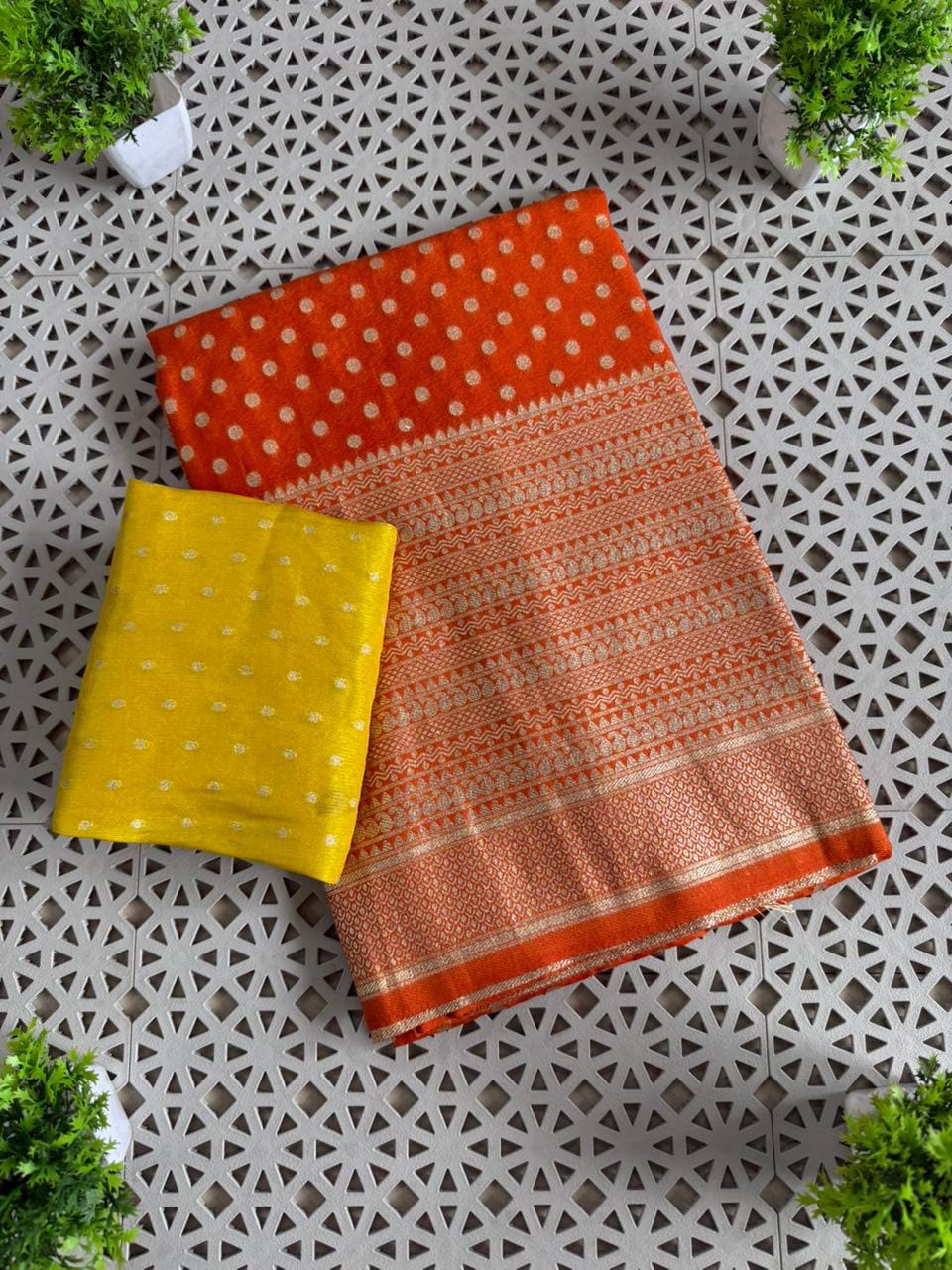 The Queen You Are Crepe Khaddi Silk Saree
