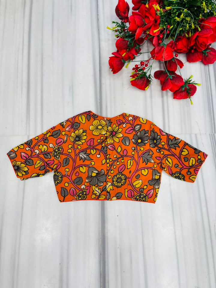 Floral Flex Kalamkari Blouse