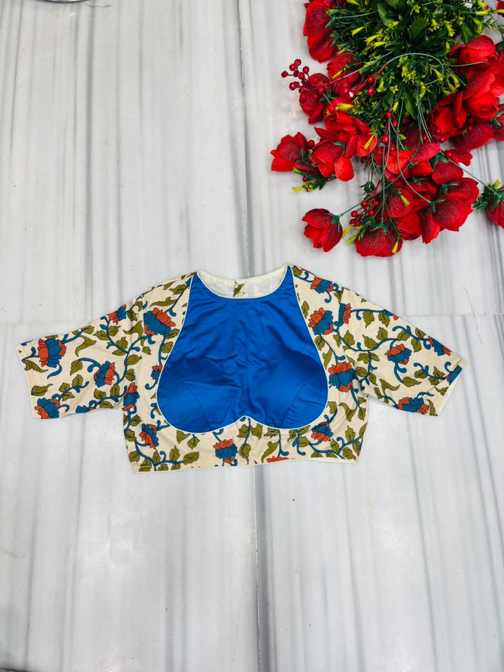 Floral Flex Kalamkari Blouse