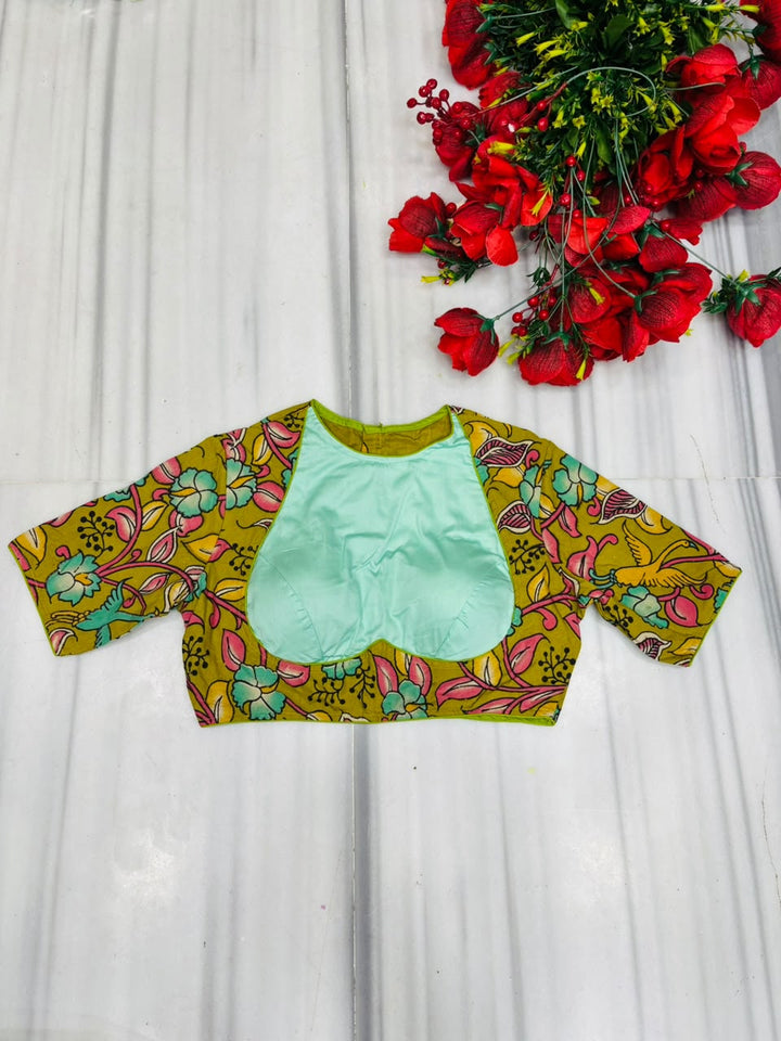 Floral Flex Kalamkari Blouse
