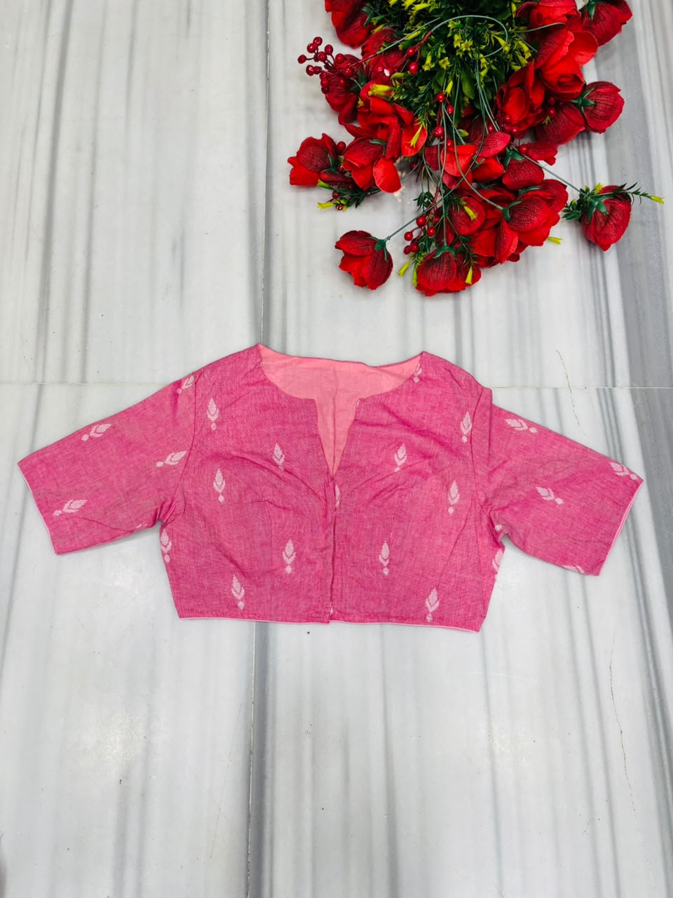 The Graceful Scholar Punjabi Collar Blouse