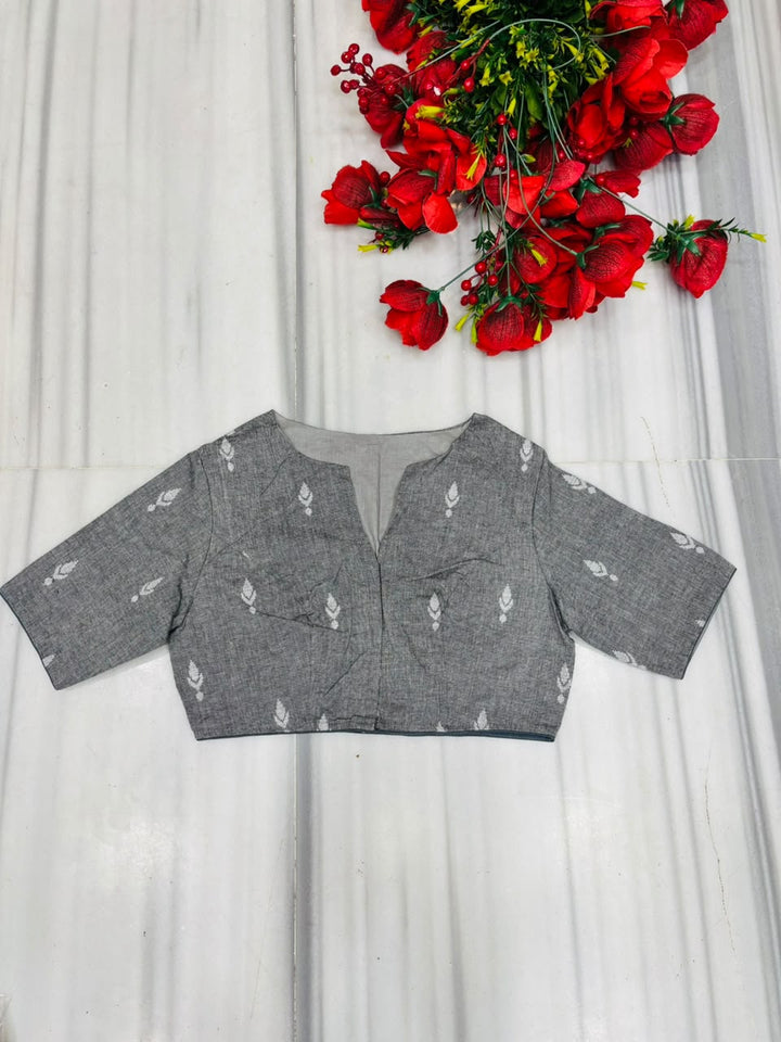 The Graceful Scholar Punjabi Collar Blouse