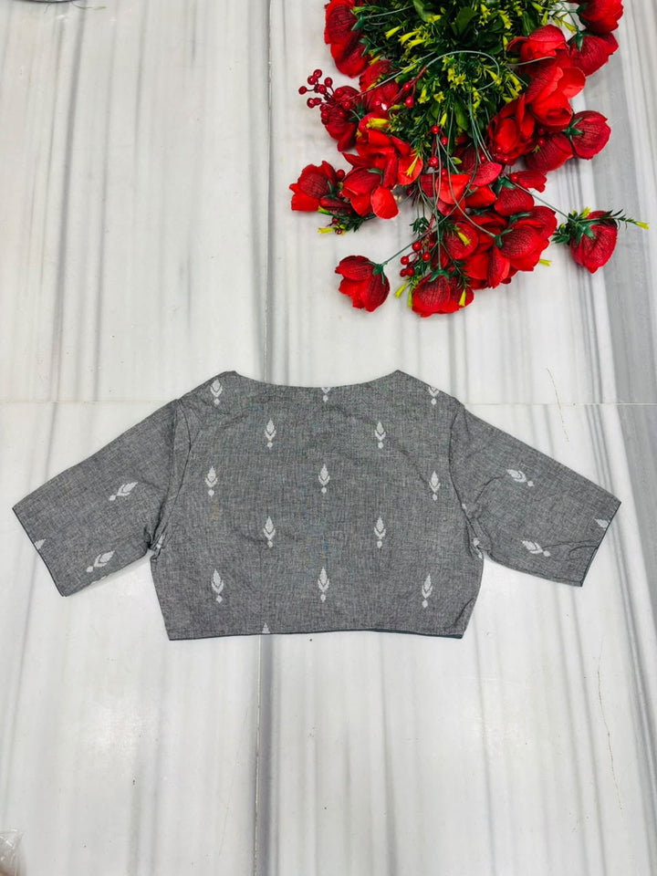 The Graceful Scholar Punjabi Collar Blouse