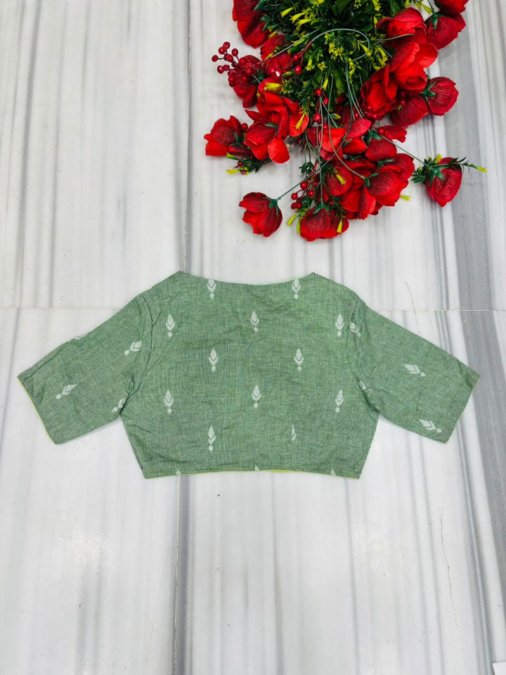 The Graceful Scholar Punjabi Collar Blouse
