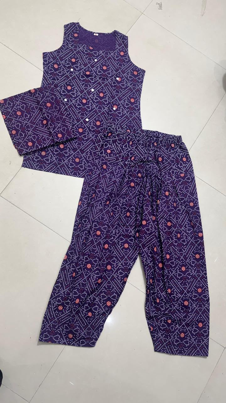 Swag Wali Kudi Premium Cotton Bandhani Kurti Set