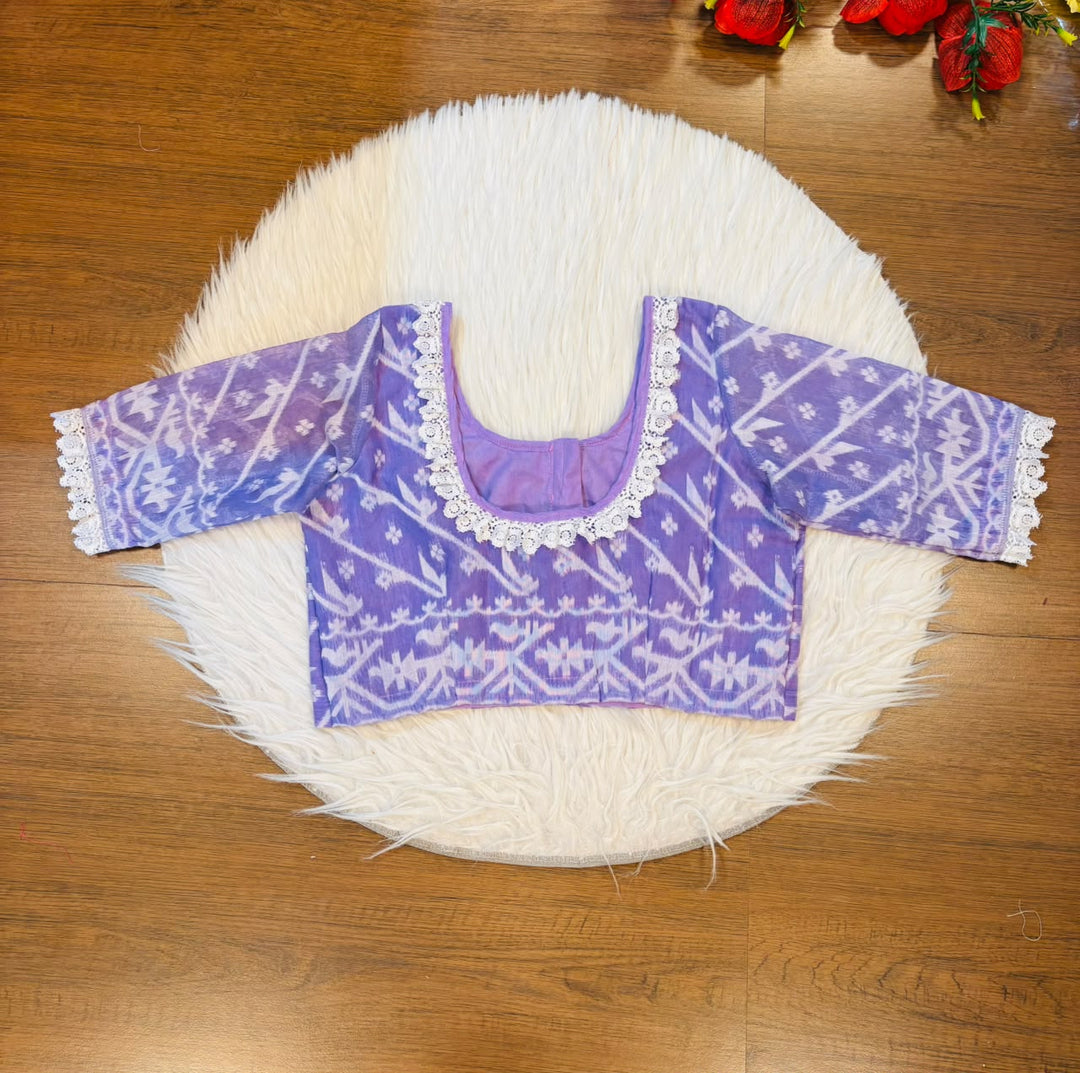 🌸Vrinda Vani Jamdani Blouse 🌸