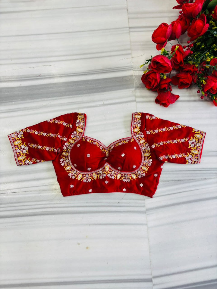 Fashion Fever Vichitra Silk Blouse