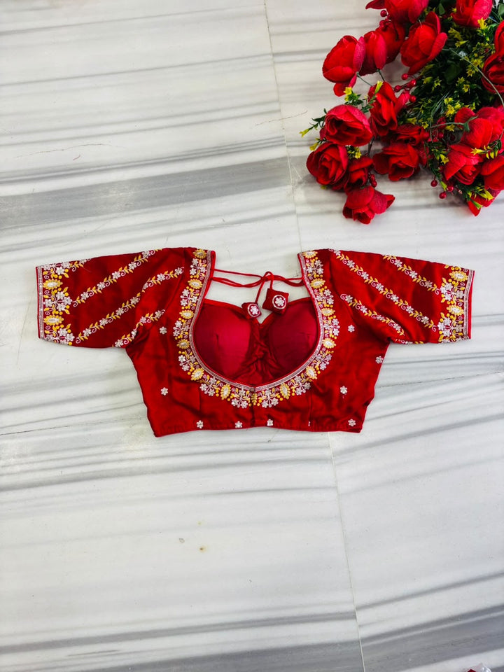 Fashion Fever Vichitra Silk Blouse