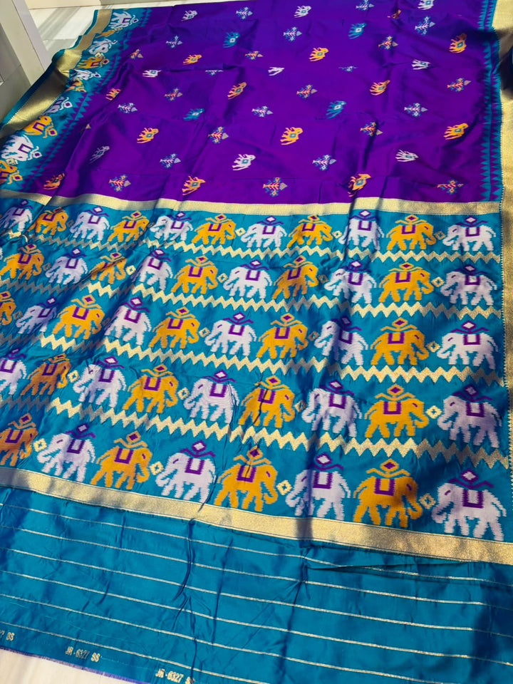 Tusker Tales Patola Silk Saree