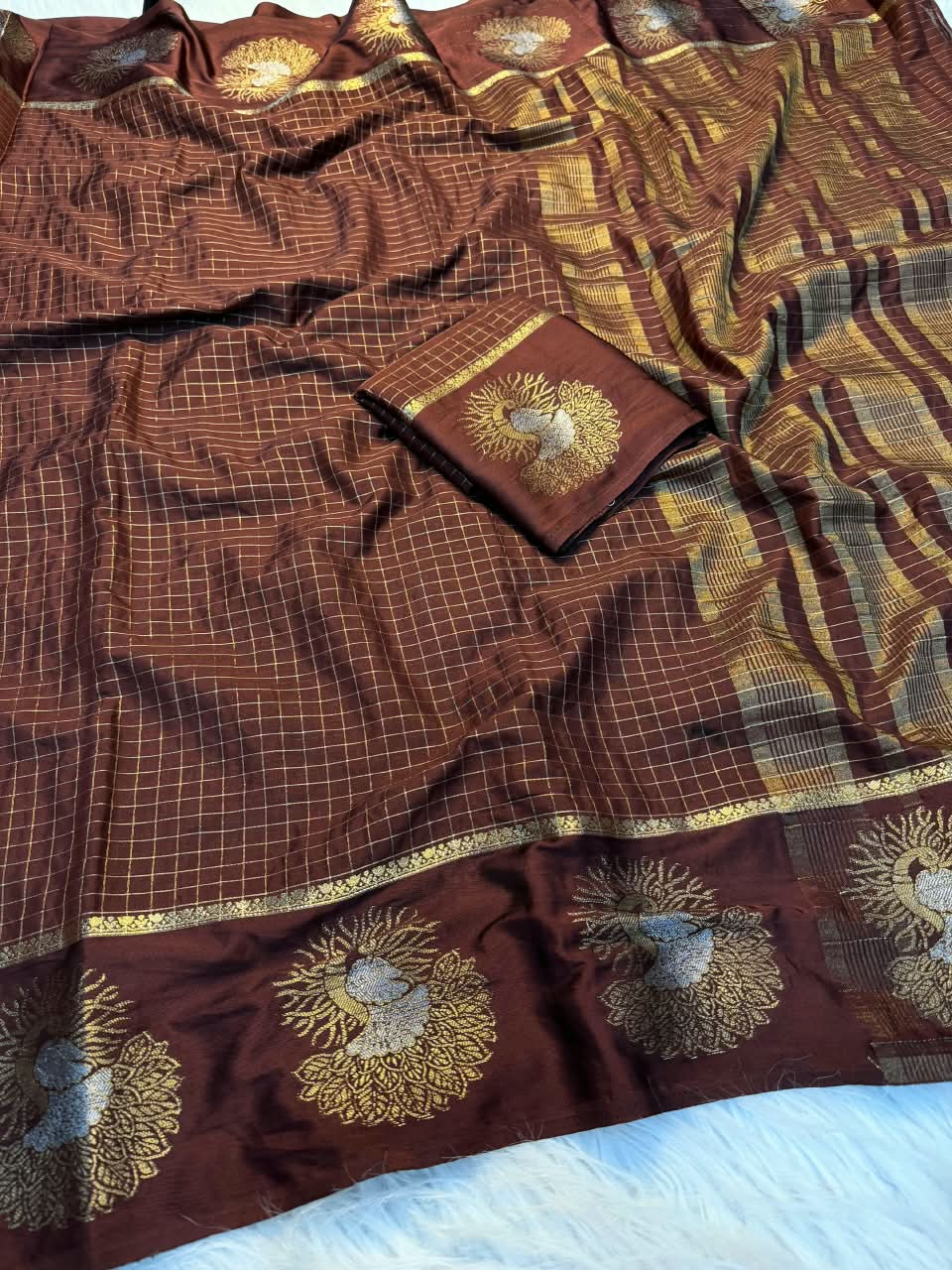 Legacy of Elegance Viscose Crepe Silk Saree