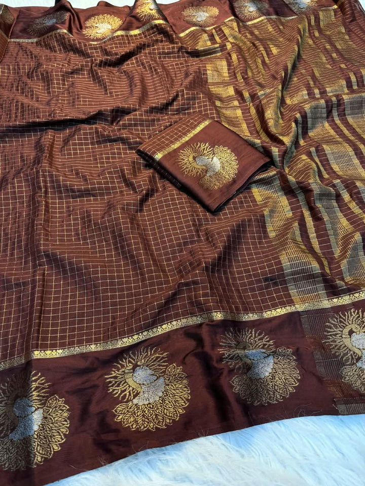 Legacy of Elegance Viscose Crepe Silk Saree
