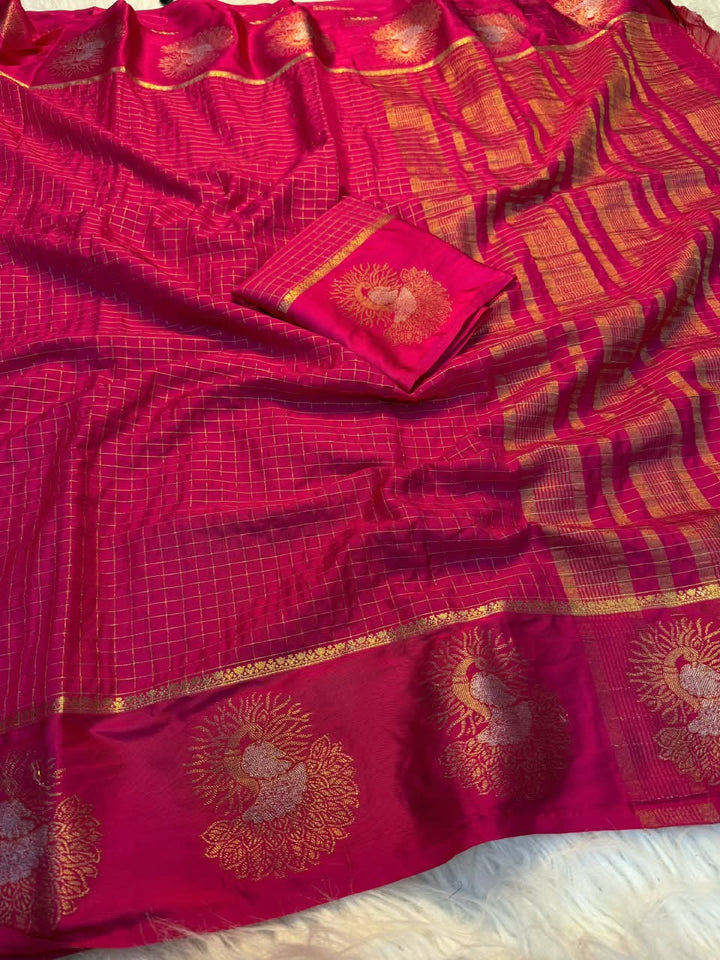 Legacy of Elegance Viscose Crepe Silk Saree
