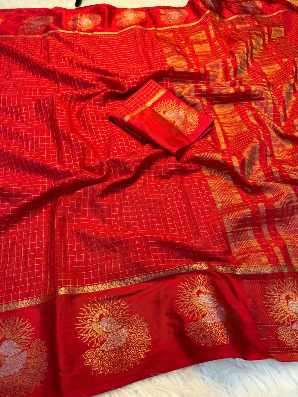 Legacy of Elegance Viscose Crepe Silk Saree