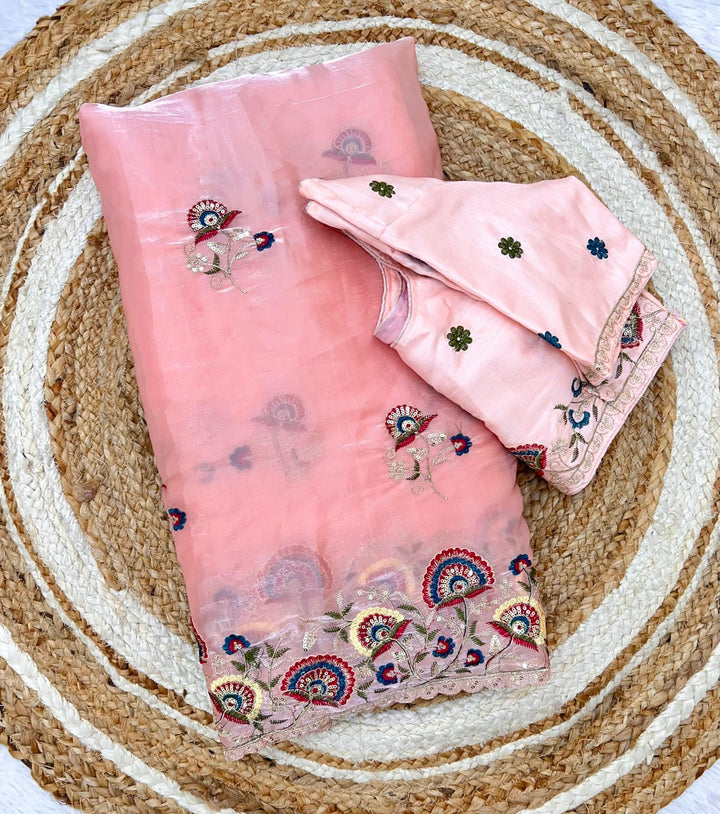 Aurum Affair – Soft Satin Organza Saree