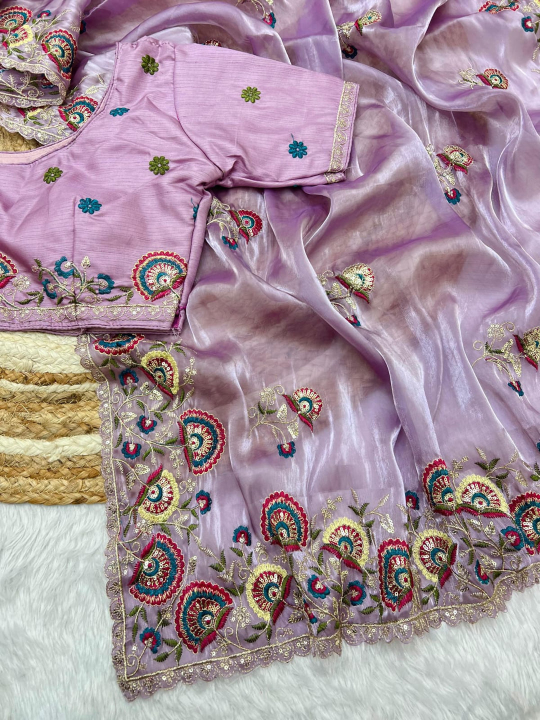 Aurum Affair – Soft Satin Organza Saree