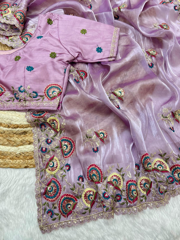 Aurum Affair – Soft Satin Organza Saree