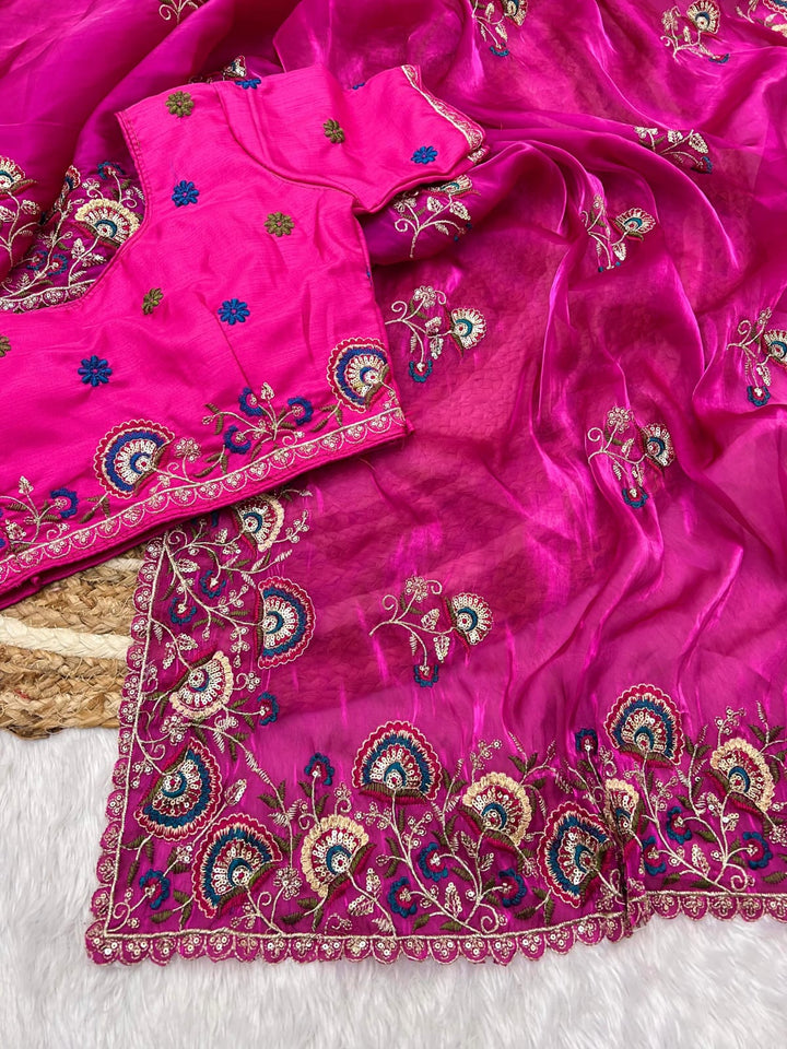 Aurum Affair – Soft Satin Organza Saree