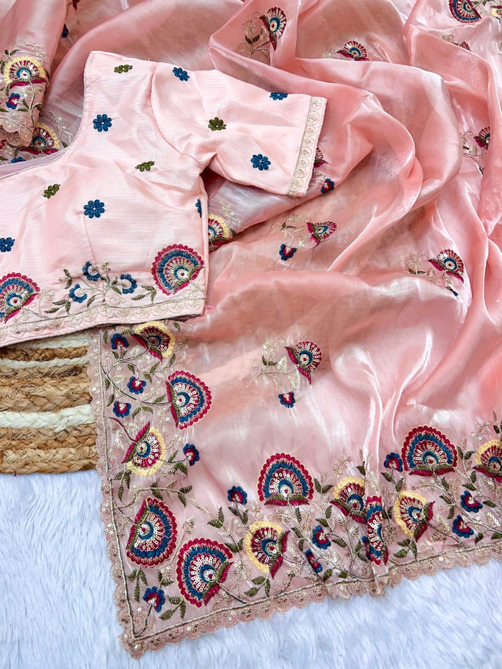 Aurum Affair – Soft Satin Organza Saree