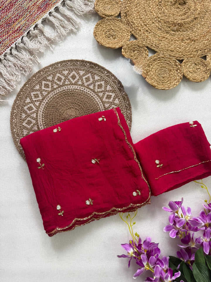 Glam Crush Rangoli Silk Saree
