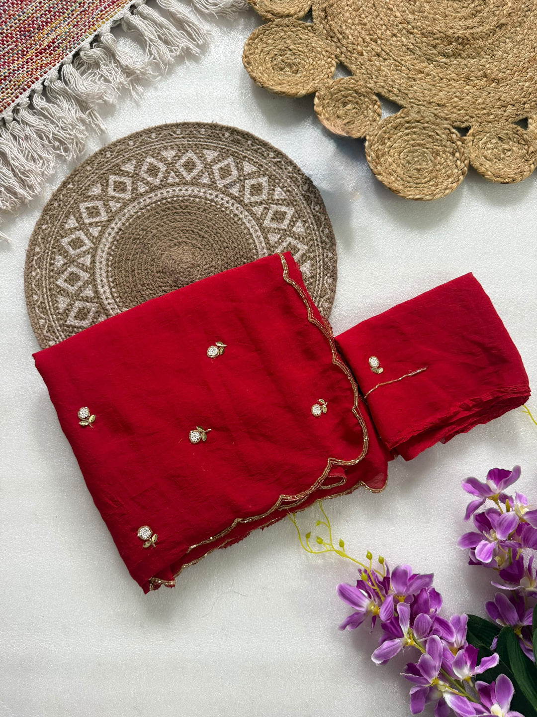 Glam Crush Rangoli Silk Saree