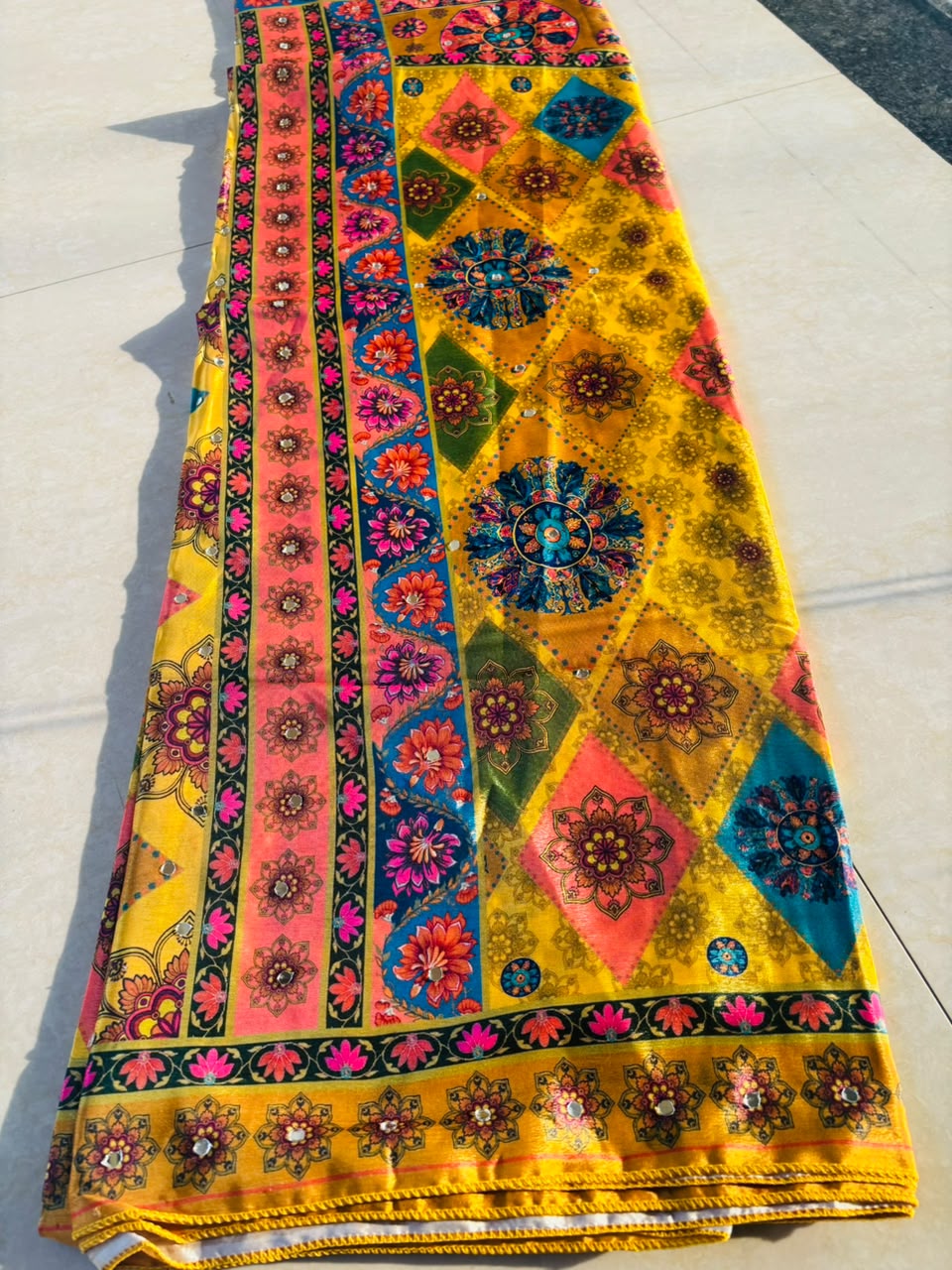 Pretty Obsession Modal Silk Saree With Mirror Work