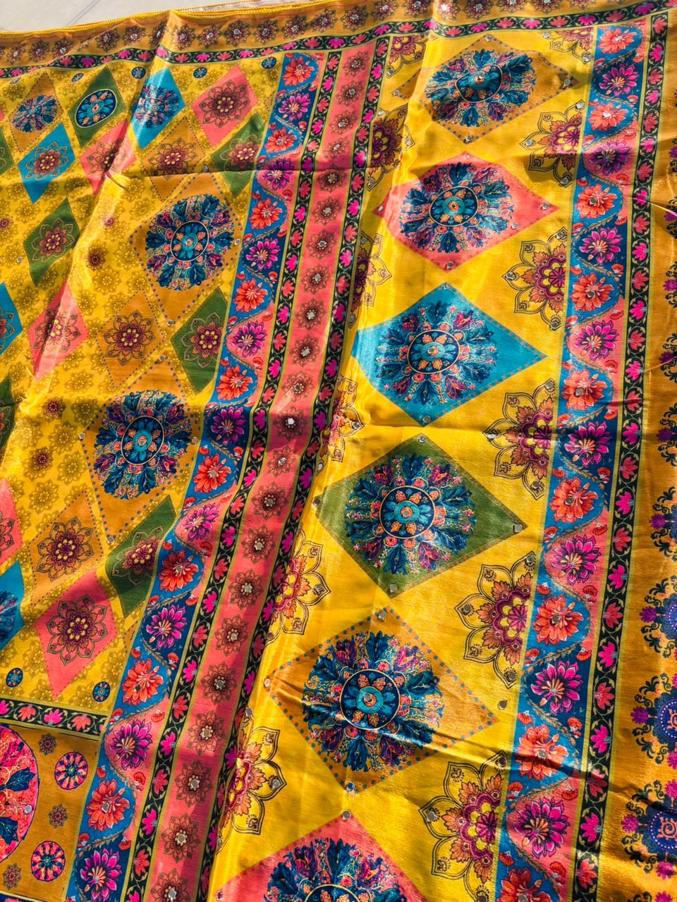 Pretty Obsession Modal Silk Saree With Mirror Work