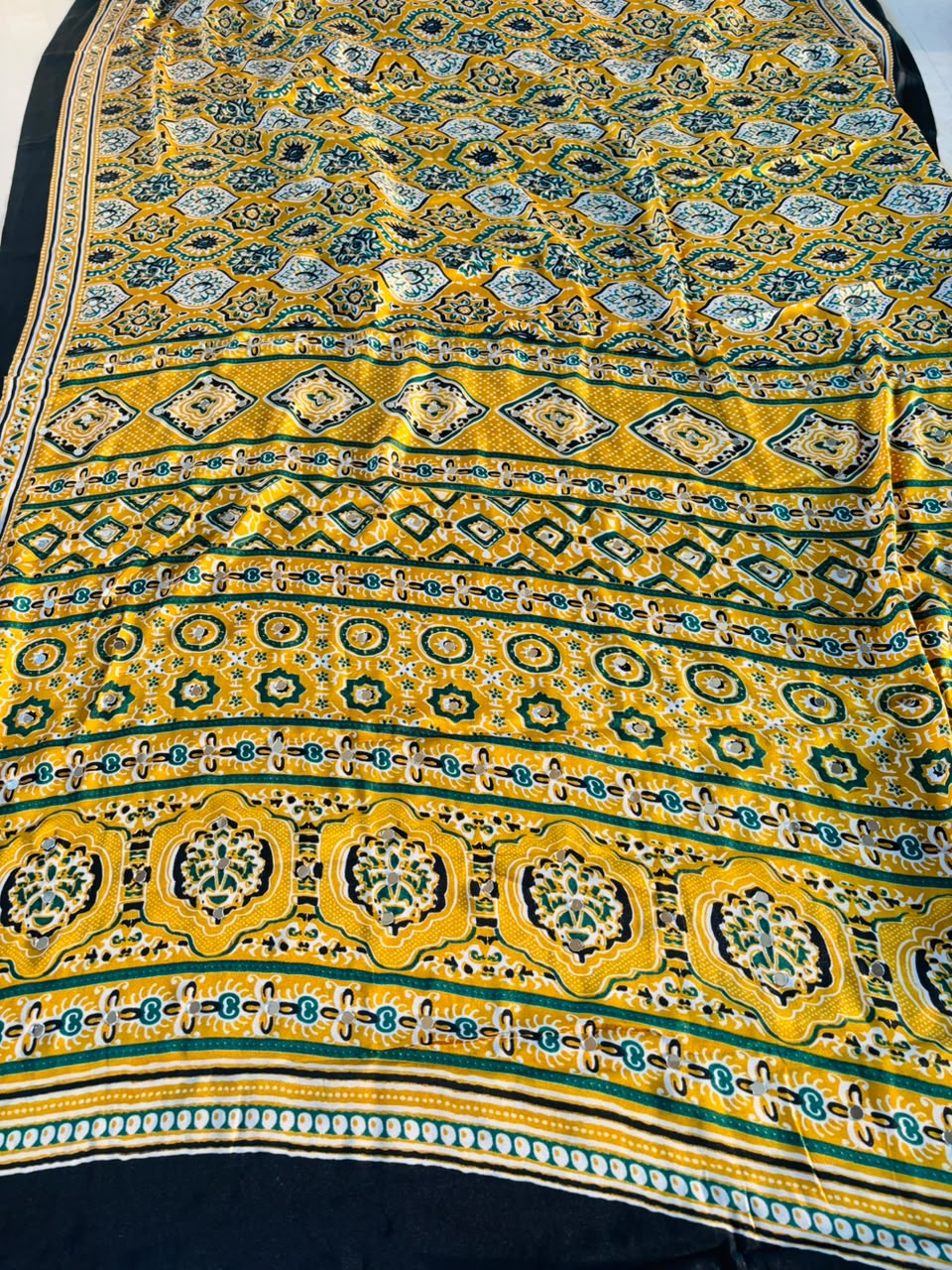 Pretty Obsession Modal Silk Saree With Mirror Work