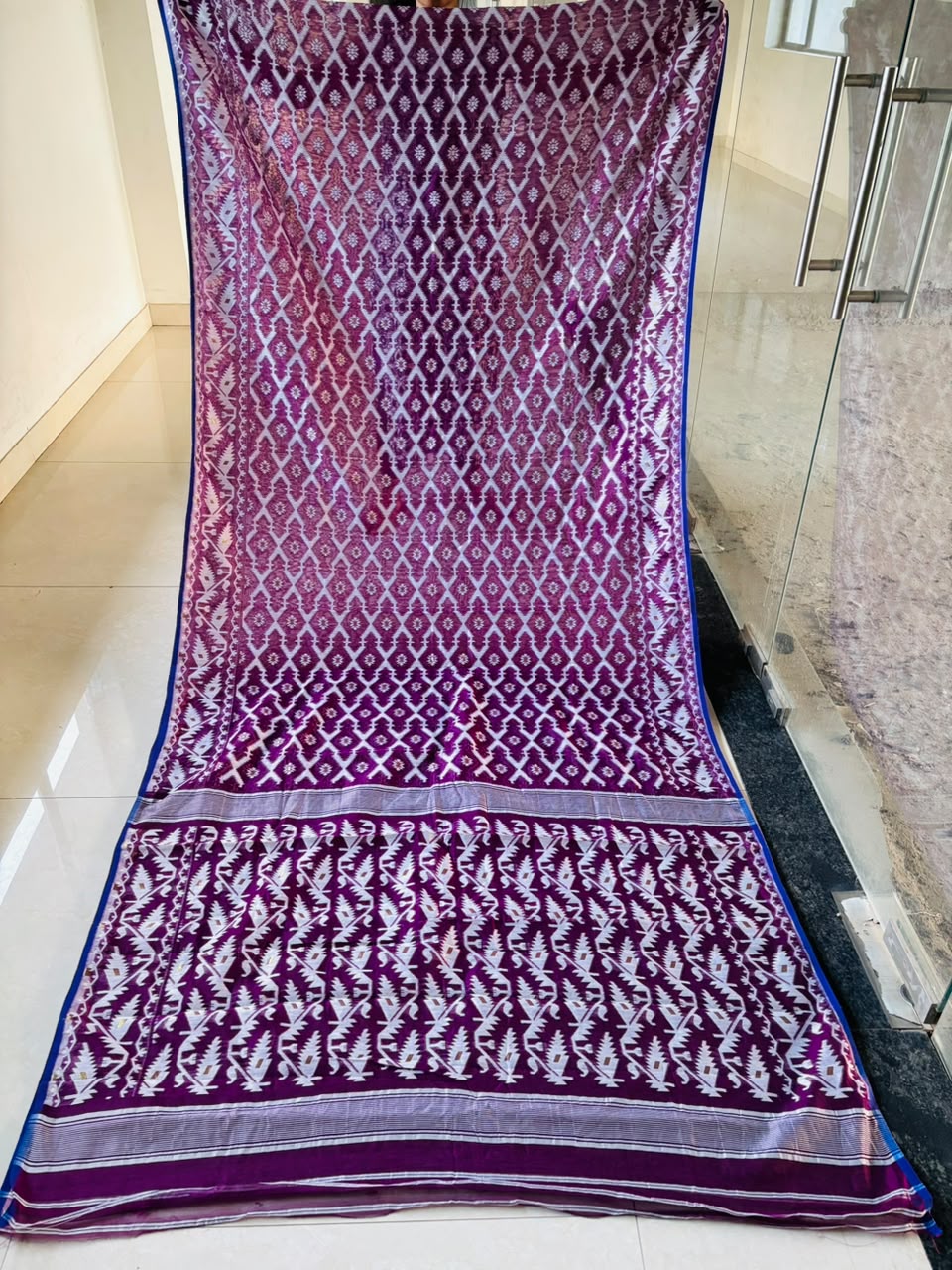 Neel Komol ( নীল কমল )Bengal Jamdani Saree