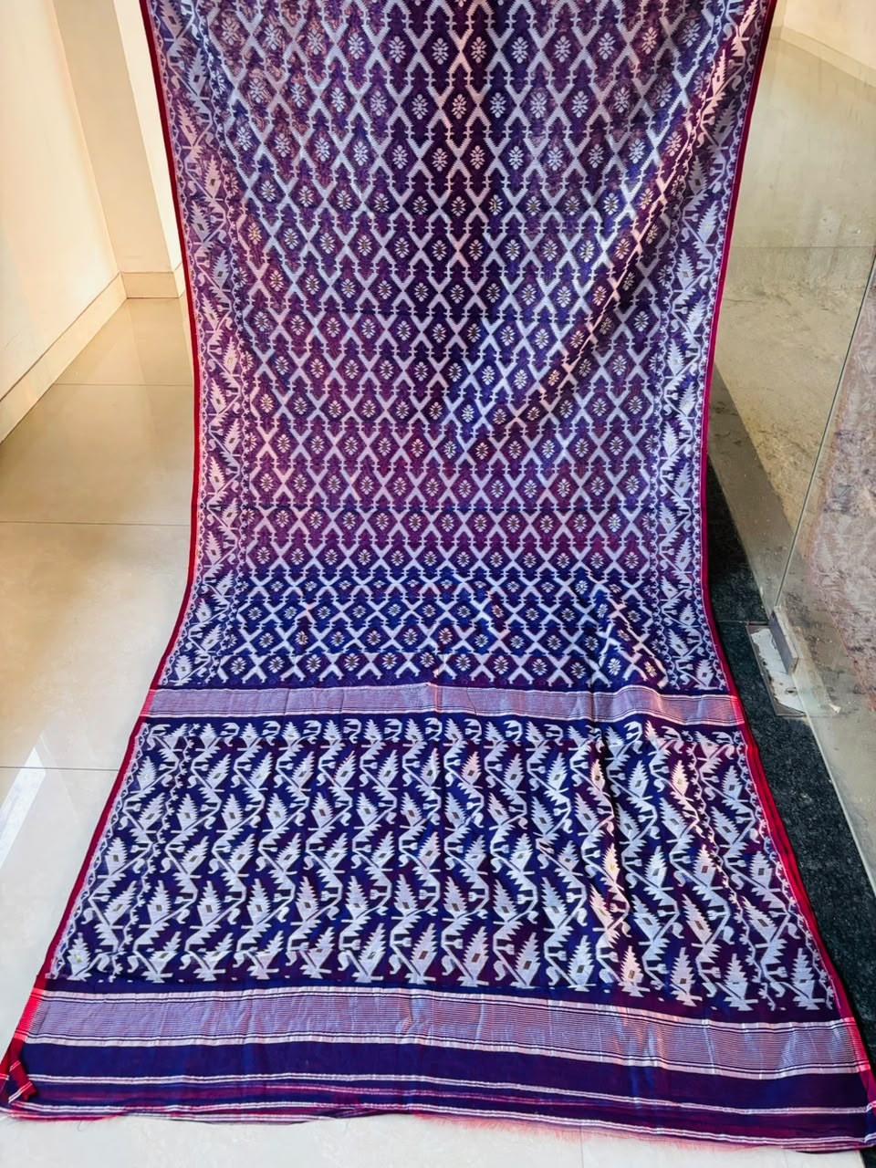 Neel Komol ( নীল কমল )Bengal Jamdani Saree