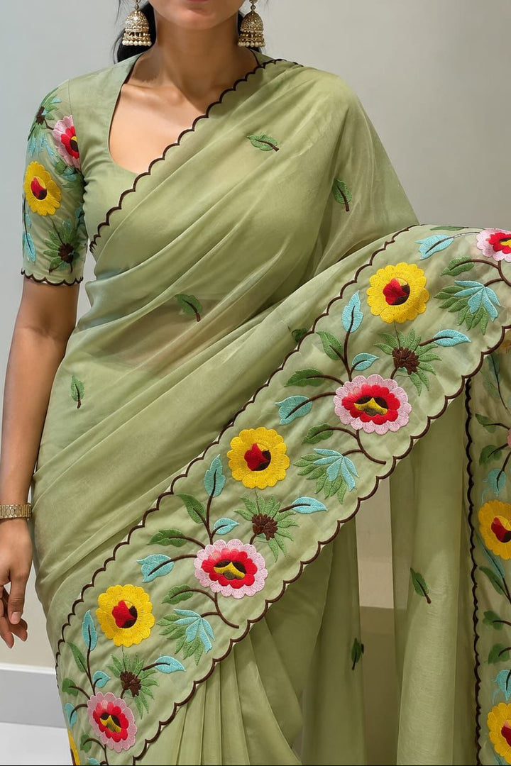 Meadow Sonnet Georgette Designer Saree