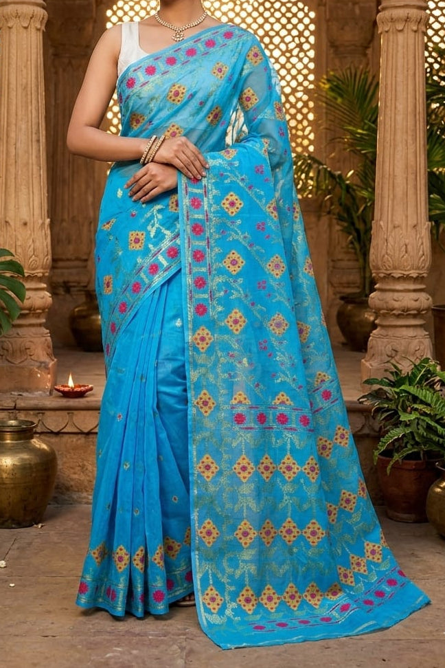 Bonediyana (বনেদিয়ানা)Bengal Jamdani Saree