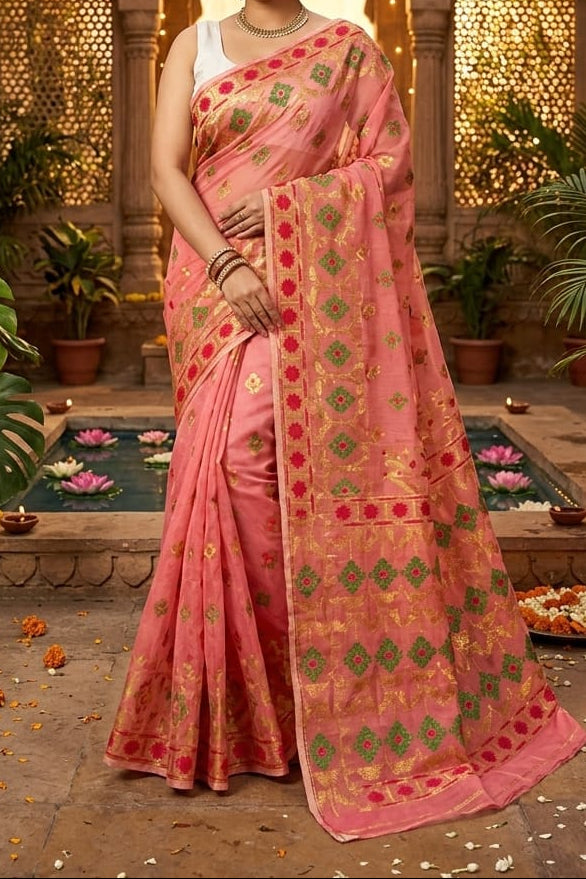 Bonediyana (বনেদিয়ানা)Bengal Jamdani Saree
